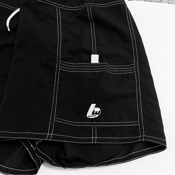 Vintage 1990’s Y2K women’s BW Sport Board shorts Black size 16 - Picture 2 of 8
